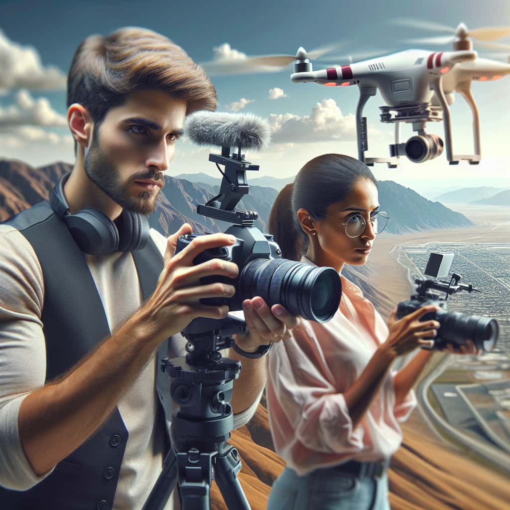 hyper realistic high resolution photo of beste drohnen videografen