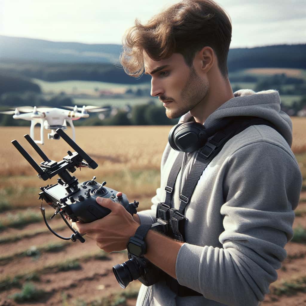 hyper realistic high resolution photo of bester drohnen videograf in deutschland